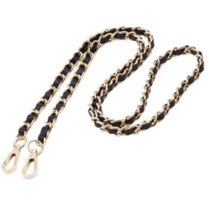 47” Chain & Leather Crossbody Replacement Bag Strap